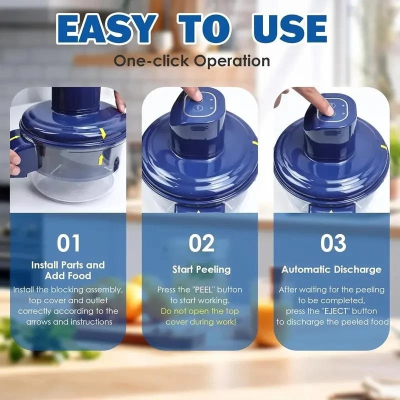 Automatic Electric Fruit Peeler, Portable Grape Peeler, Electric Garlic Peeler,