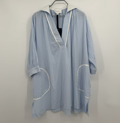 Pomander Place by Tuckernuck Sky Blue Lizzie Swim Cover-up Dress size M NWT