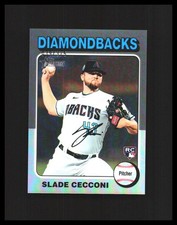 2024 Slade Cecconi Rookie Card Heritage Chrome Silver /375 #397 Diamondbacks. rookie card picture