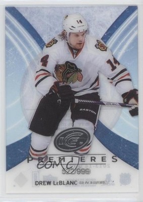 2013 Upper Deck Black Diamond Ice Premieres /999 Drew LeBlanc #62 Rookie RC e9p
