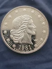 🔥🔥Toned Vintage 1981 World Wide Mint American Eagle Liberty Head Silver 1oz