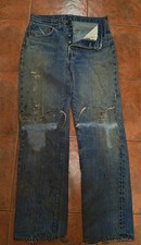 Vintage levis big E 501 60s selvedge DISTRESSED.. Manual 31 x 40.5