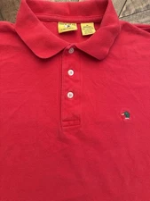 VTG 90s DUCK HEAD SHORT SLEEVE RED USA MADE POLO SHIRT SIZE Medium 129