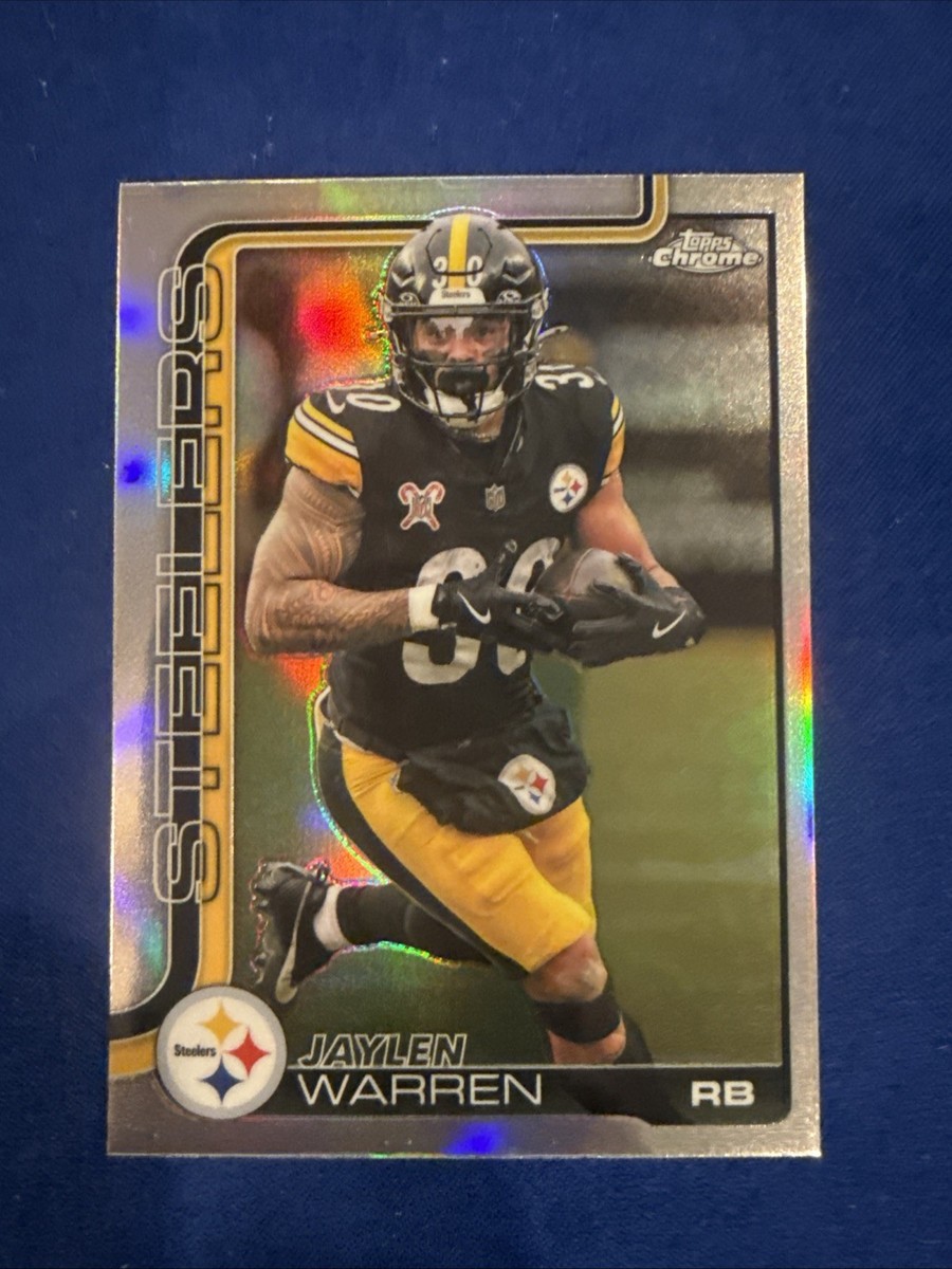 2025 Topps Chrome Football Jaylen Warren Refractor #253 Pittsburgh