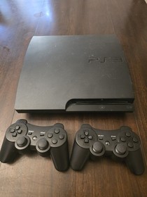 Sony PlayStation 3 Black Console PS3 CECH-3000A 160GB 2 Controllers 2 Games