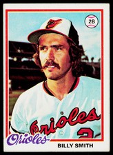 1978 Topps Billy Smith 666 RC Baltimore Orioles