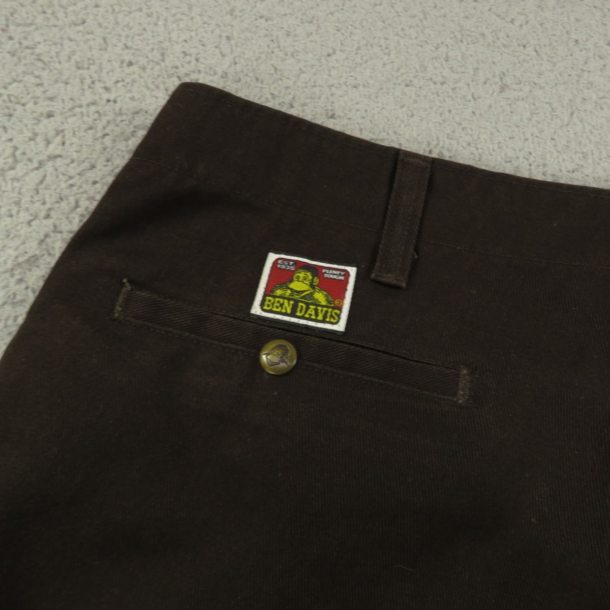 VTG Ben Davis Frisco Pants Mens 36x32 Brown Twill 90s Workwear