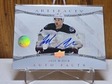 2024-25 Upper Deck Artifacts Hockey Jack McBain Auto Facts Auto #AF-JM Arizona