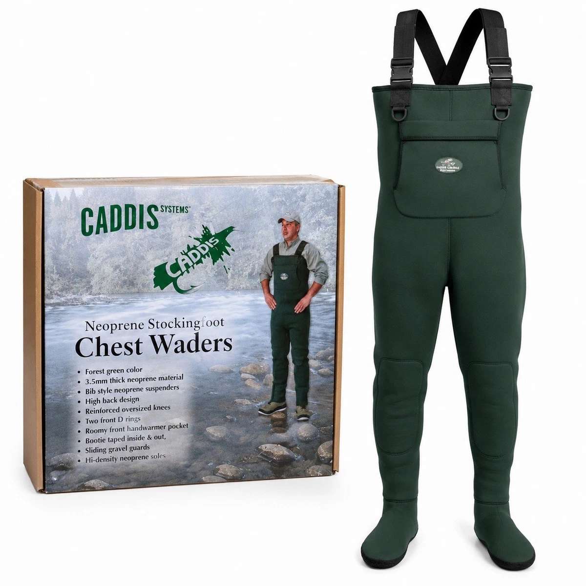 Caddis Men\'s Green Waders Size 10 New Caddis Men main image 2