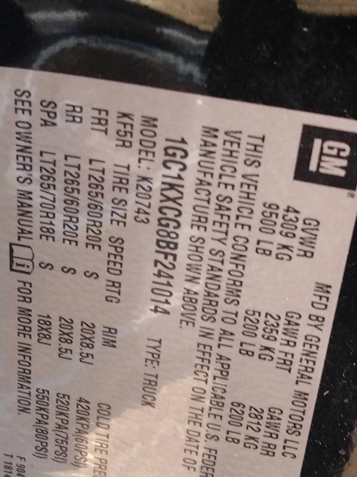 2011 Chevrolet Silverado 2500 Body Control Module OEM 6.0L 173k Miles Foto 4 de 4