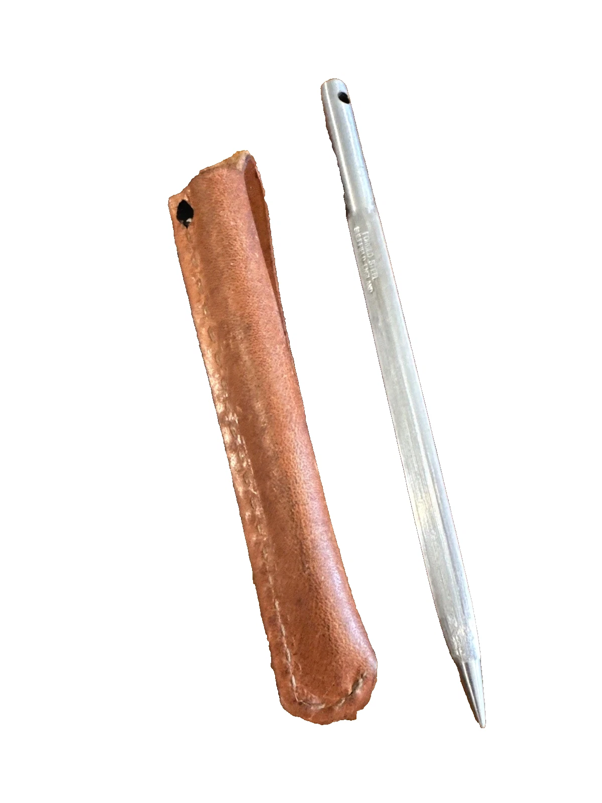Vintage Sheffield Steel Honing Rod With ring Leather Sheath 7" HONE England
Opens in a new window or