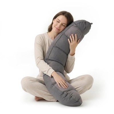 Body Pillow Long Round Bolster Soft Supportive Lumbar Support Ailuteie Pend