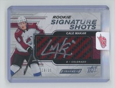 2019-20 Upper Deck Engrained Signature Shots Rookie Cale Makar Auto 19/35