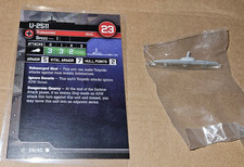 Axis Allies War At Sea Surface Action U-2511 28/40 With Card Submarine German
