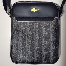 Sacoche Simili Cuir Noir Lacoste