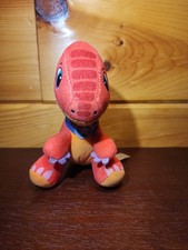Dino Ranch Mini Dinosaur Plush BLITZ 6" Plush Red And Green Stuffed Dinosaur