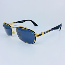 New Vintage STING Sunglasses by C.I.O. Mod. 652/Z C. 02 Black  Gold Made Italy