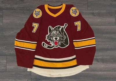 Personalized Chicago Wolves Hockey Shirt Dark Red Minor League  Unisex 
