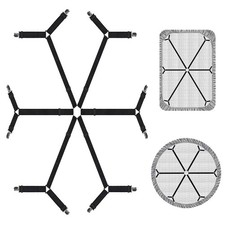 Sheet Fasteners, Adjustable Elastic Bed Sheet Holder Straps for Full,Queen,Ki...