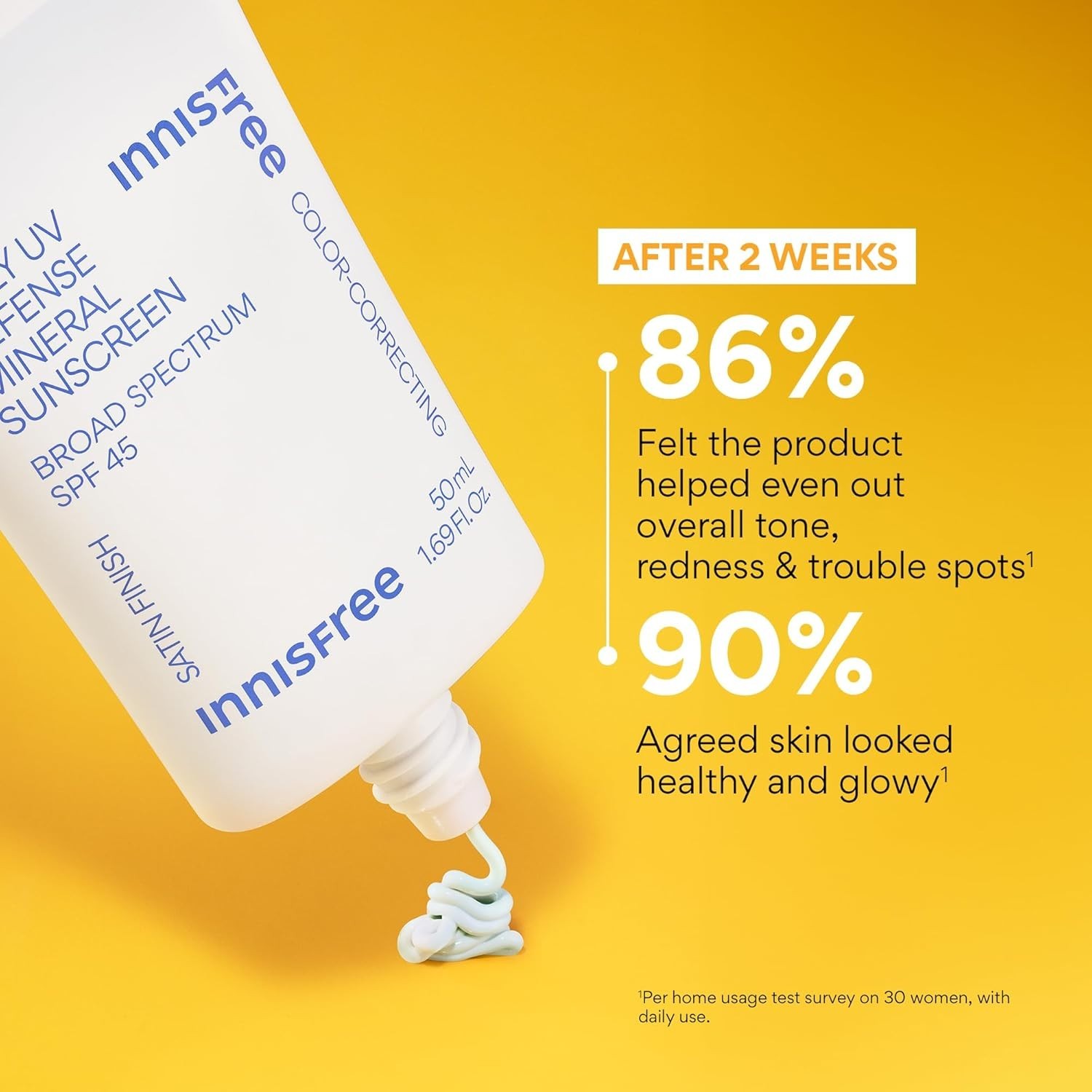 Innisfree Daily UV Defense Mineral Sunscreen SPF 45 - 1.69 oz NIB *EXP 03/2026*