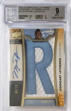 2014-15 Upper Deck Lettermen Legendary Autographs #LLJO Michael Jordan /15 BGS 9