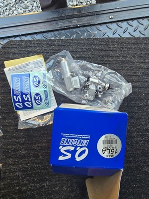 o.s. 15LA rc motor silver new