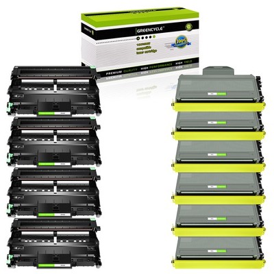 10 set - 6 TN360 Toner + 4 DR360 Drum For Brother HL-2140 2170W MFC-7340 7840W