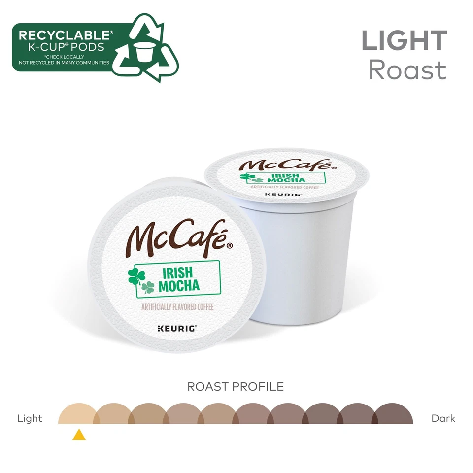 McCafe Irish Mocha, Keurig K-Cup Pods, Flavored Coffee, 72 Count - Image 4 of 4
