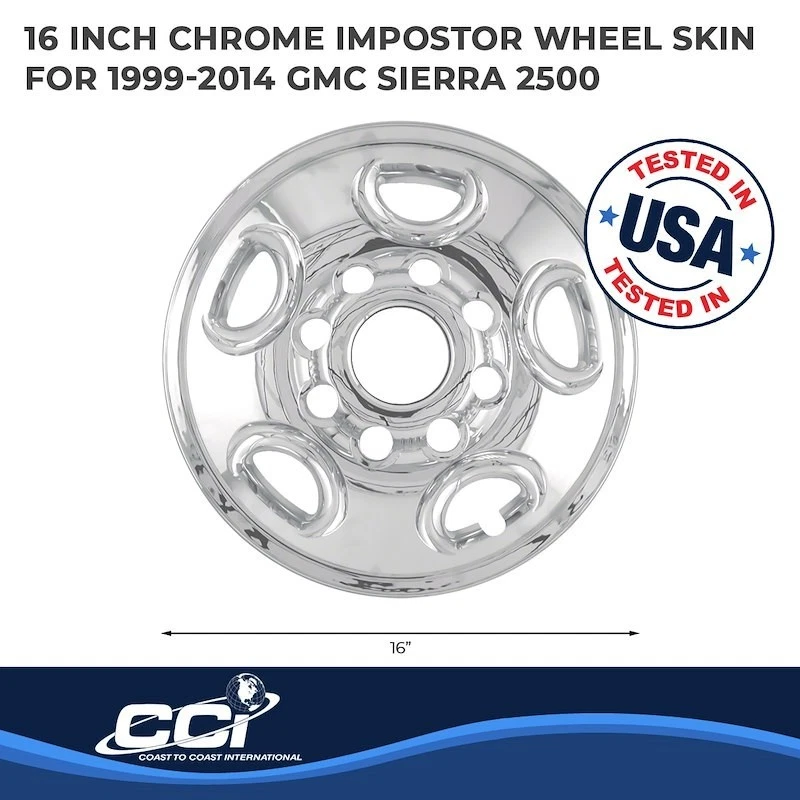 Recubrimiento de rueda IWCIMP/50X, 16 pulgadas para 99-07 Sierra 2500 Silverado 2500 Foto 3 de 3
