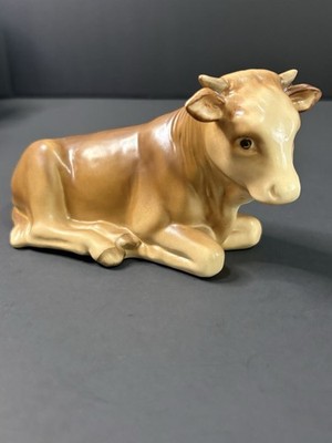 Goebel Nativity Cow  Vintage 214 K S1 1951 Hummel W. Germany Goebel L 5.5 