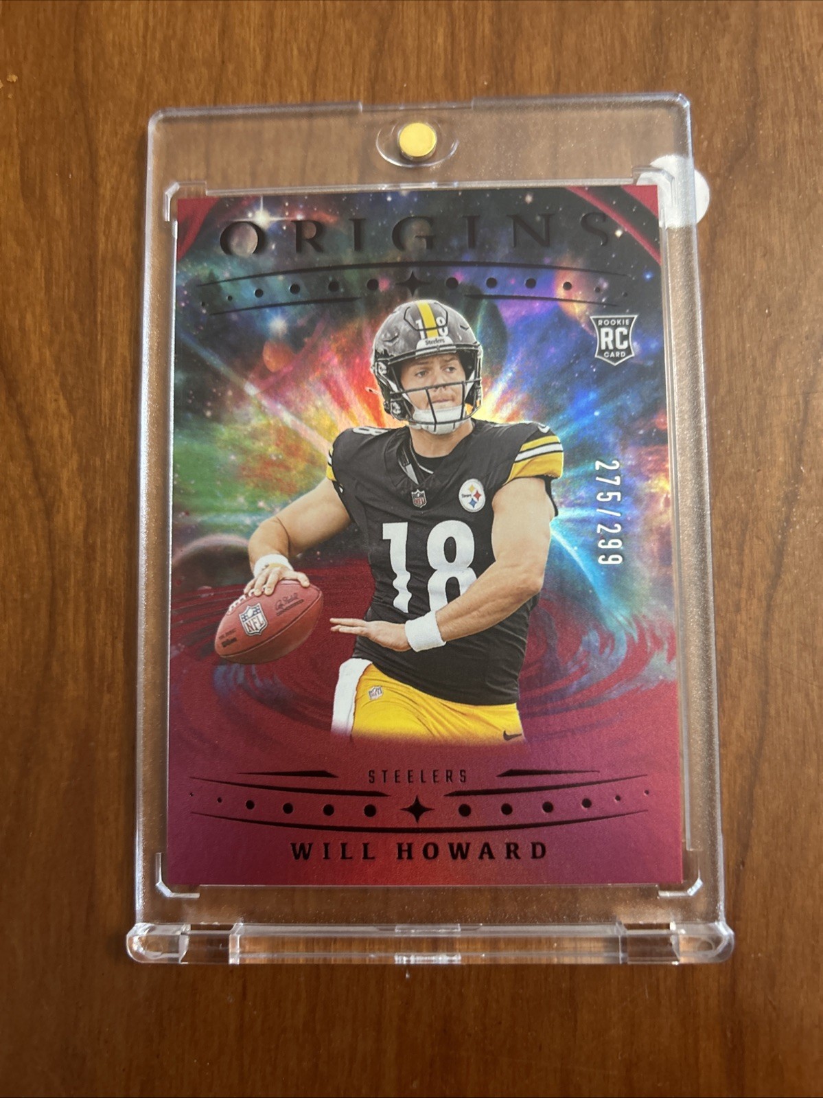 2025 Panini Origins - Rookies Will Howard #120 Holo Red /299 (RC)