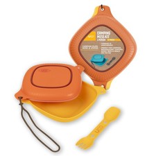 4Piece Camping, Backpacking, Outdoor Kitchen Gear Mess Kit with Bowl, Plate a...