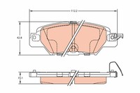 Bremsbelagsatz FÜR Mazda CX-5 (Ke, Gh), Mazda CX-5 (Kf) - TRW GDB2163