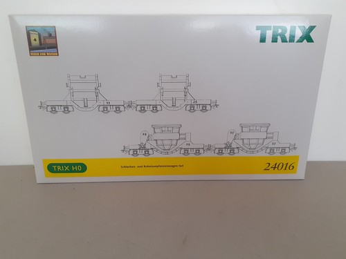 Trix 24016 Ep.III Schlacken-u. Roheisenpfannenwagen-Set (4) H0/DC-OVP,C8-wie neu | Zustand: Neu