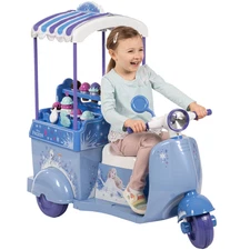 Disney Frozen Ice Cream Cart 6V Battery Ride-On Toy Ice Cream Toys