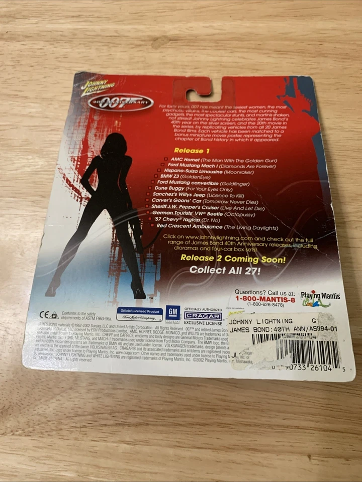 Johnny Lightning James Bond 1:64 Ford Mustang Mach 1 - Diamonds Are Forever  - Image 2 of 4