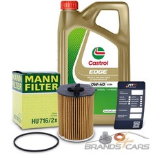 MANN ÖLFILTER+5L CASTROL EDGE 0W-40 FÜR MAZDA 2 DE 1.4 1.6 08- 2 DY 1.4