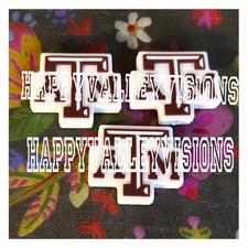 3 Piece TEXAS College University Focal Beads DIY Jewelry Pens+ NEW Football