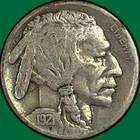 1921 Buffalo Nickel Very Fine VF Coin #42562