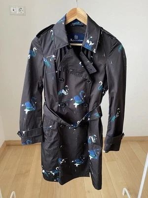 Women Aquascutum Trench Coat Black 36 / S / 44 - Bild 1 von 4