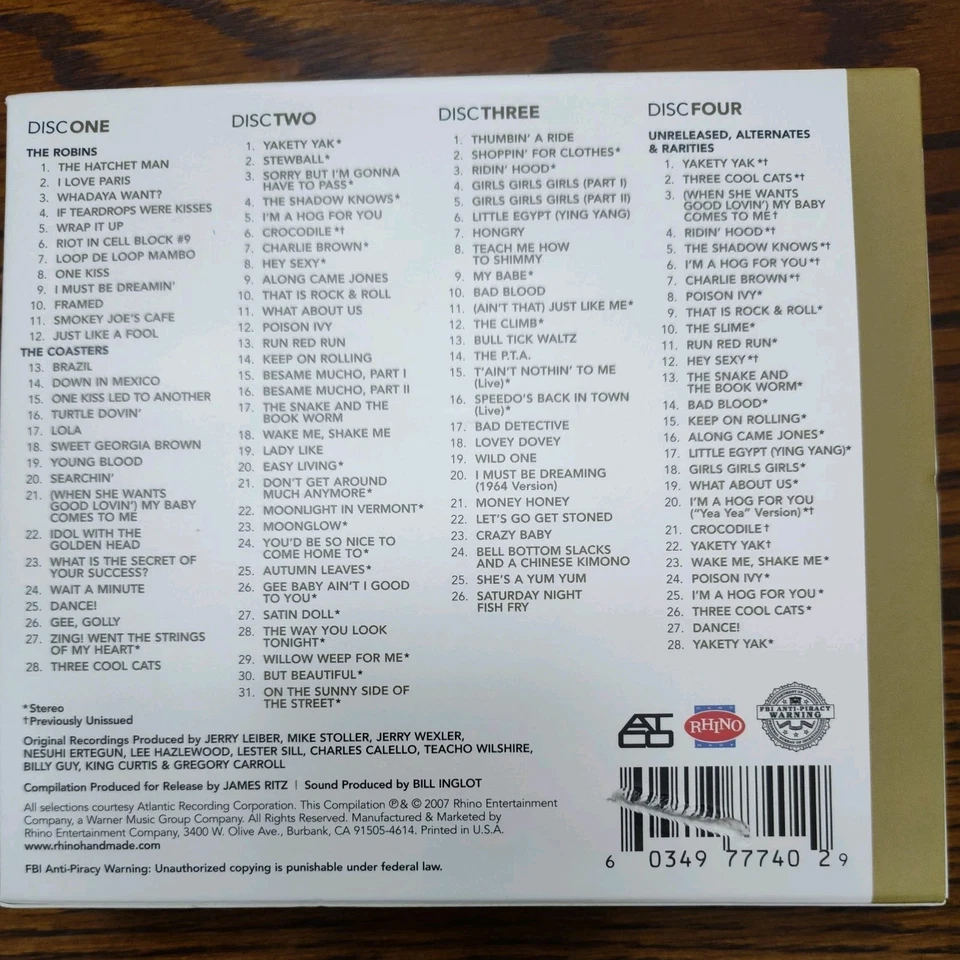 There's a Riot Goin' On: the Coasters on Atco от The Coasters (CD, 2007) - Изображение 2 из 4