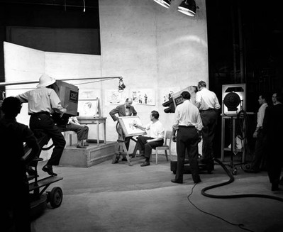 Draw Me Another A Live TV Program with Cartoonists 1 TV Radio Old Photo