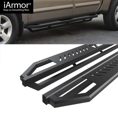 APS 6.5in Side Bars Square Tube Fit 04-25 Nissan Titan Crew Cab | eBay