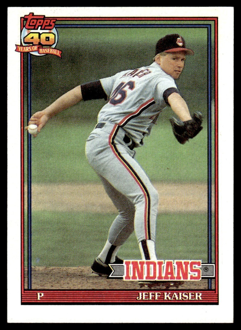 1991 Topps Jeff Kaiser Cleveland Indians #576 13892