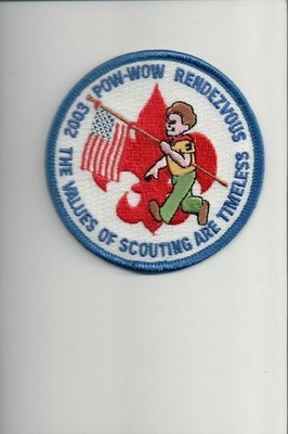 2003 Pow-Wow Rendezvous The Values of Scouting Area Timeless patch
