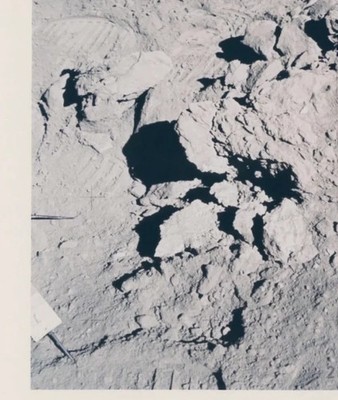 NASA Apollo 17 - FOOTPRINTS on Moon - original 1972 photo of last site explored