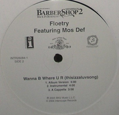 Floetry Featuring Mos Def - Wanna B Where U R (thisizzaluvsong) (12'') (Near Mint