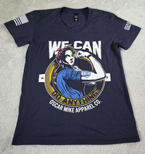 Oscar Mike Apparel Rosie Inspired We Can Graphic Tee Large Made in USA