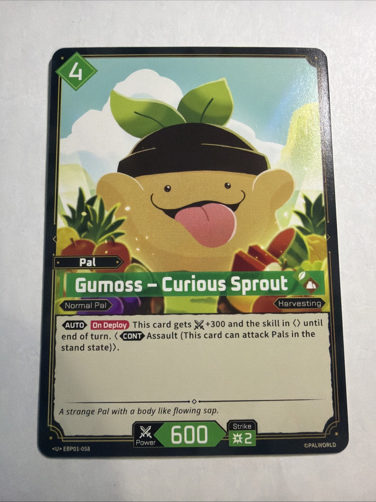 2026 Palworld TCG: Dawn of Palpagos - Gumoss - Curious Sprout - EBP01-058