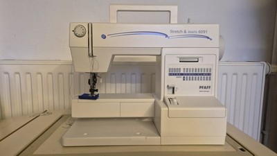 Pfaff Stretch & Jeans 6091 Mit IDT-SYSTEM Nähmaschine Top-Zustand